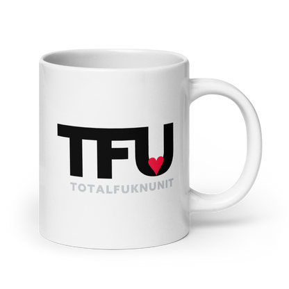 White glossy mug TFU – Total Fukn Unit