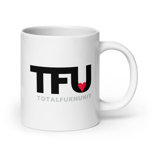 White glossy mug TFU – Total Fukn Unit