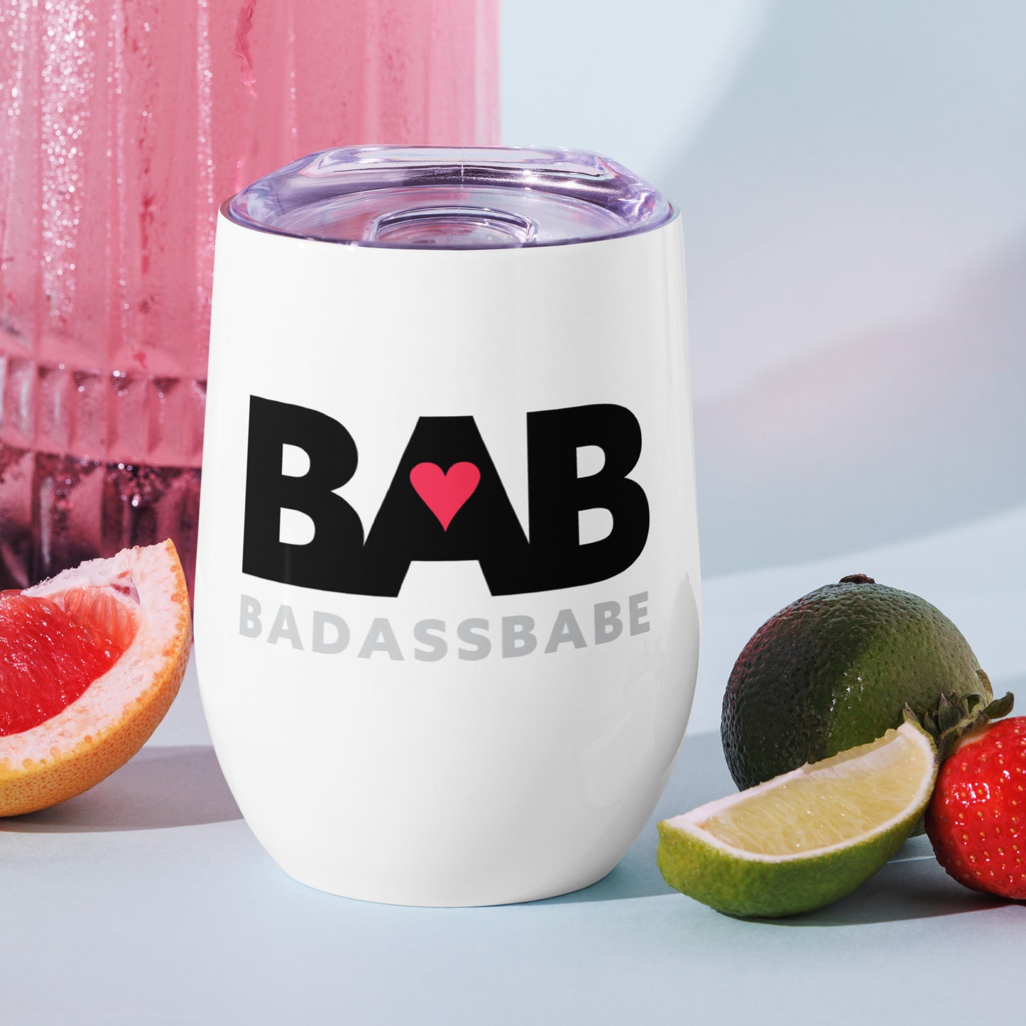 BABabe – Bad Ass Babe Wine tumbler